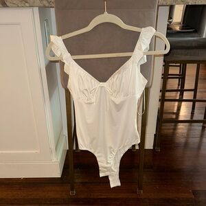 Princess Polly White Bodysuit New Without Tags